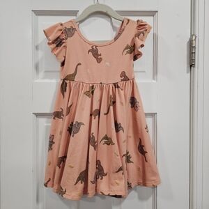 🦕🦖 Dot Dot Smile Empire Dinosaur Dress 2T